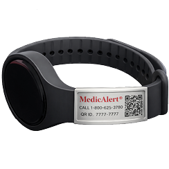 QR Code Stainless Steel Medical ID Slide